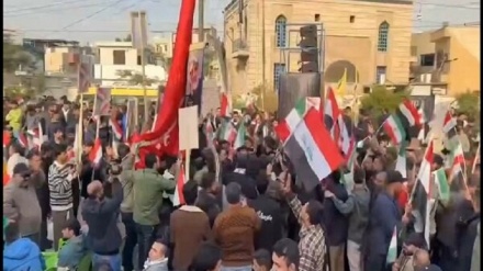 عراق ؛ دیالہ میں ہزاروں افراد کا مظاہرہ، امریکہ کی دھمکیوں کے خلاف عراق اور ایران کے دفاع کا اعلان