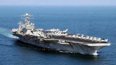 کۆپاپۆڕی یو ئێس ئێس ئەبراهام لینکۆڵن تا مەودای ١٤٠٠ کیلۆمەتر لە بەندەری چابەهار کشایەوە