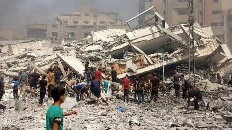  ١١ هەزار کەس لە غەززە لە ژێر داروپەردوودان و یان بێسەروشوێنن