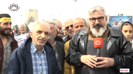 Beşdariya bi coş a gelê Îranê li mersima mesa 22`ê Behmenê gelê Tehranê