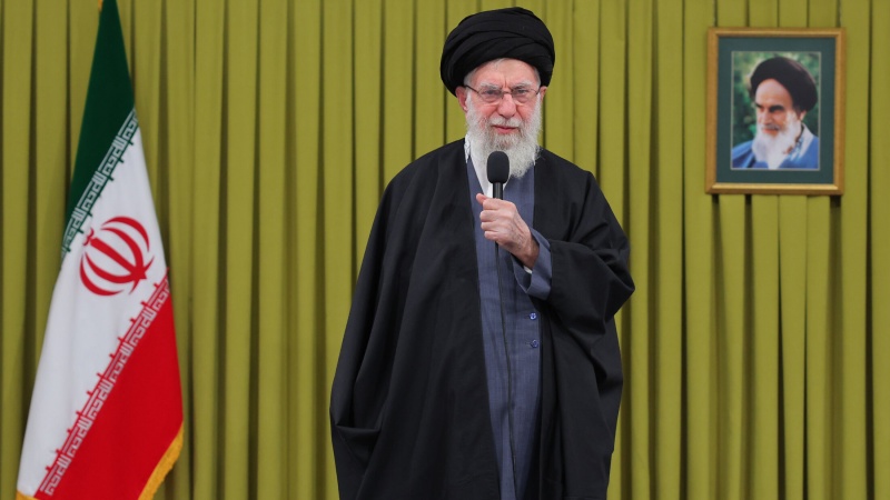 پەیامی تەلەفزیۆنیی ڕێبەری شۆڕشی ئیسلامی بەبۆنەی بەشداری بەشکۆی خەڵک لە ڕێپێوانی ٢٢ی ڕێبەنداندا 