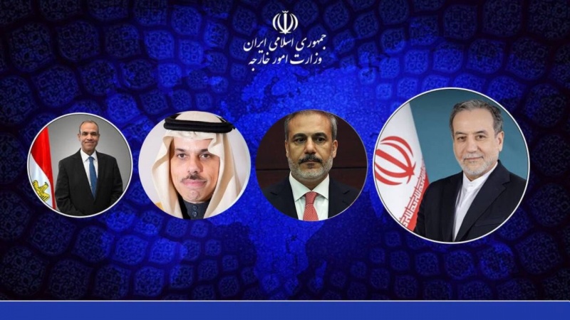 ایرانی وزیر خارجہ کی ترکیہ، مصر اور سعودی عرب کے وزرائے خارجہ کے ساتھ بات گفتگو