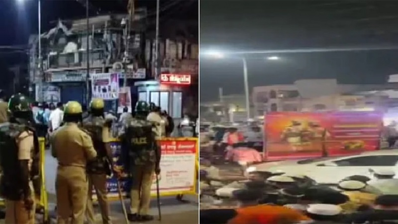 ہندوستان میں فرقہ وارانہ جھڑپیں، پولیس فورس تعینات اور متعدد افراد زیر حراست