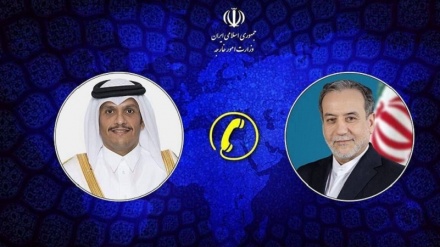 ایران اور قطر کے وزرائے خارجہ کی  ٹیلیفونی گفتگو، مختلف امور پر تبادلہ خیال