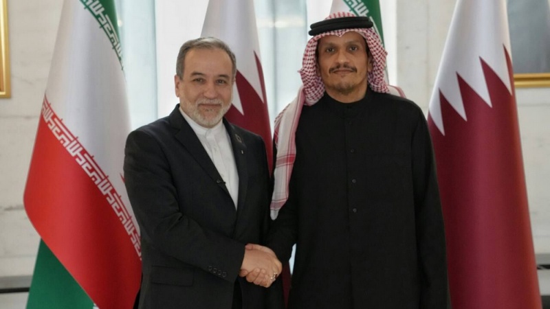 ایرانی وزیر خارجہ کی قطری ہم منصب سے ملاقات
