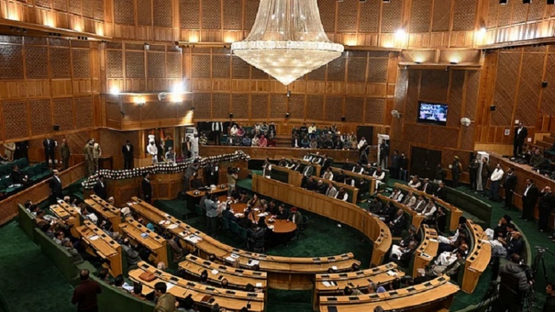 ہندوستان ؛جموں و کشمیر اسمبلی میں دفعہ 370 پر شدید ہنگامہ