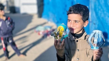 شادی منداڵانی غەززە بە بۆنەی هاتنی مانگی پیرۆزی ڕەمەزان  