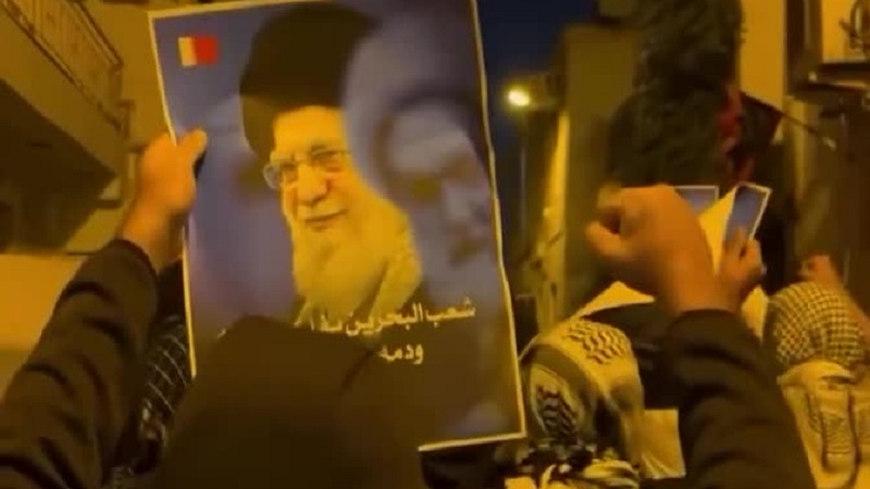 Xwepêşandana behrêyniyan ji bo piştgiriya Îranê