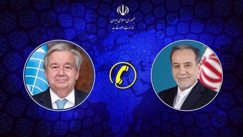 Ministar vanjskih poslova Irana Abas Arakći i generalni sekretar UN-a Antonio Guterres