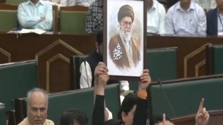 ہندوستان کے زیر انتظام ریاست جموں و کشمیر کی اسمبلی میں ایران زندہ باد اور امریکا و اسرائیل مردہ باد کے نعروں کی گونچ+ویڈیو