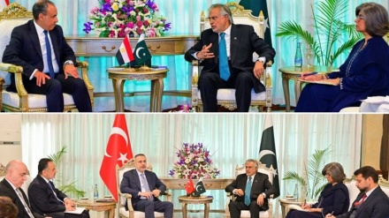 اسلام آباد میں پاکستان کےوزیر خارجہ کی مصری اور ترک ہم منصب سے ملاقات