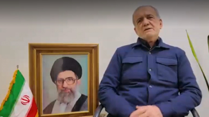 Iranski predsjednik Masud Pezeškian u televizijskom obraćanju 7. marta 2026. godine.