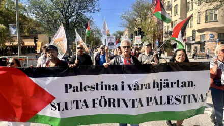 Xwepêşandaneke dije-sîyonîstî li Swêdê hat lidarxistin