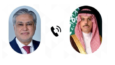 پاکستان اور سعودی عرب کے وزرائے خارجہ کی ٹیلی فونک گفتگو 
