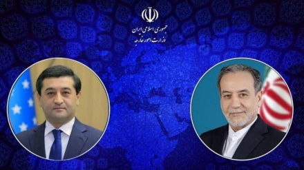 ایران اور ازبکستان کے وزرائے خارجہ کے درمیان ٹیلی فونی گفتگو