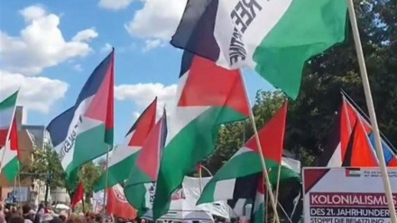 Li Bêrlînê bona piştgîriya ji Filistîn, Libnan û Îranê xwenîşandan hat lidarxistin