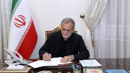 پزشکیان: قانون شکنی اور بے ایمانی، سیاست اور کھیل میں امریکا کی مشترکہ خصوصیت ہے