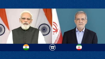 ایران کے صدر اور ہندوستان کے وزیر اعظم کے درمیان گفتگو: امید ہے برکس کے پلیٹ فارم پر دونوں ممالک کے درمیان تعاون میں مزید فروغ آئے گا، صدرِ ایران