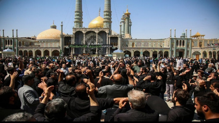 قم میں امام حسن عسکریؑ کی شہادت پر سوگ؛ حرمِ کریمۂ اہلِ بیتؑ میں پُرسوز عزاداری