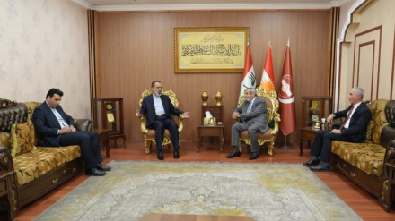 پێشوازیی ئەمینداری گشتیی یەکگرتووی ئیسلامی لە سەرکۆنسۆڵی ئێران لە هەولێر