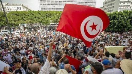 Xwenîşandana xelkê Tûnisê ji bo piştgîriya ji Berxwedana Yemenê